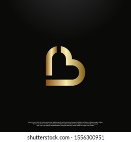 Letter R gold Logo icon monogram design. Vector graphic design template element. black background. eps10