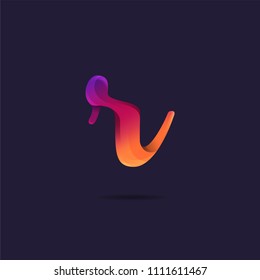 Letter R Gradient Multicolour Logo Icon Stock Vector (Royalty Free ...