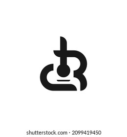 Letter R Guitar Logo Design