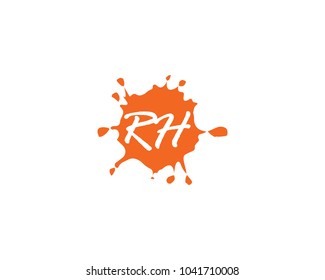 Letter R and H logo vector