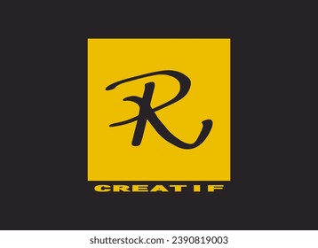 Letter R hand drawn vector design illustration.
vector Latin letter R illustration isolated on background