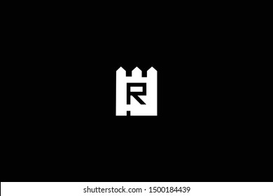 Letter R House Logo Design. Initial Based Real Estate Business Icon Template
