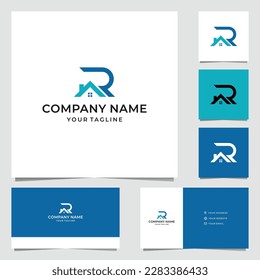 Letter R House Logo Design 2