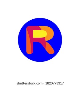 Letter R icon vector design illustration