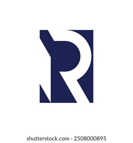 Letter R icon vector element for initials template