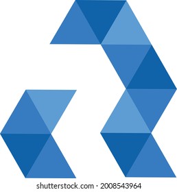 Diseño de la letra r inicial r logotipo