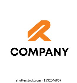 Letter R initial logo unique shape design template Sign