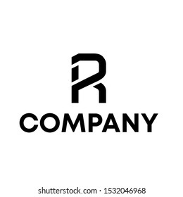 Letter R initial logo unique shape design template Sign