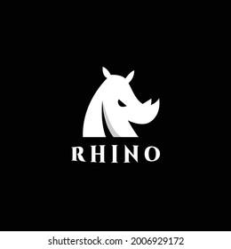 Letter R initial Rhino Logo Design Template