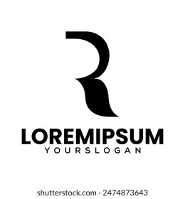 Letter  R initials  creative logo design