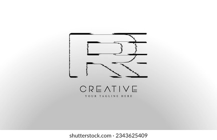 Letter R initials logo design templates 