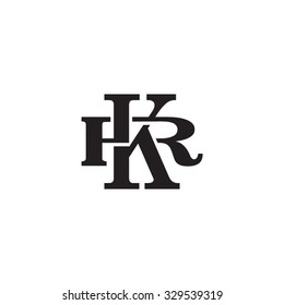 letter R and K monogram logo