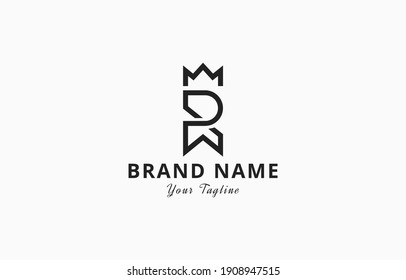 Letter R King Crown Logo Vector Template suitable for personal and business company brand