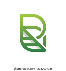 Logo der Leaf-Linie Letter R