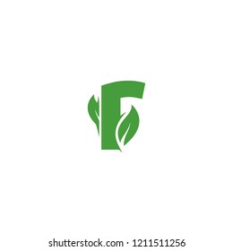 Letter R Leaf Logo Design Vector Template