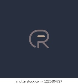Letter R Line Creative Abstract Business Modern Logo 
