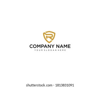 Letter R line logo design. Linear creative minimal monochrome monogram symbol. Universal elegant vector sign design. Premium business logotype. Graphic alphabet symbol for corporate business identity