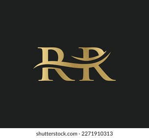  logotipo de 🌊 de onda vinculada R R