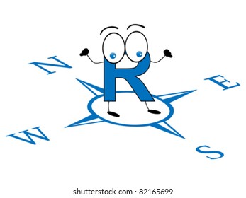 letter r location