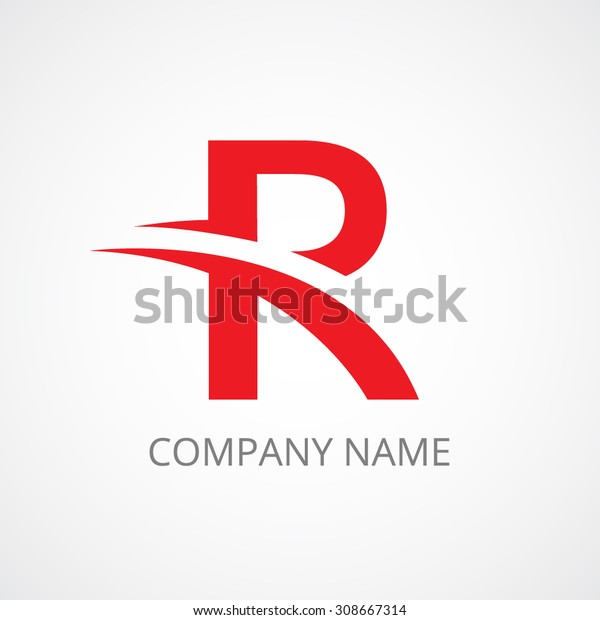 Letter R Logo Stock Vector Royalty Free 308667314