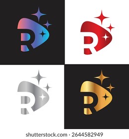 Letter R logo, R logo, AI logo set, modern and minimal design, tech-inspired, colorful icons and symbols, suitable for artificial intelligence, innovation, branding, startups, and digital identity.