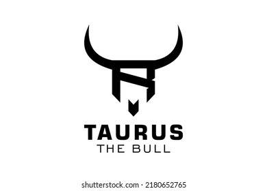 Letter R logo, Bull logo,head bull logo, monogram Logo Design Template