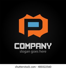Letter R logo. Business logo vector illustration
