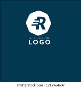 letter R logo concept