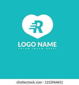 letter R logo concept
