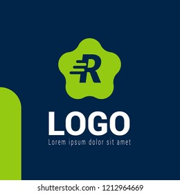 letter R logo concept