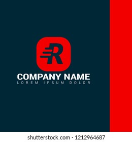 letter R logo concept