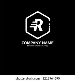 letter R logo concept