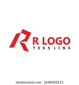 Letter R Logo Concept. Construct - Sharp- Diamond For Industry, Brand x