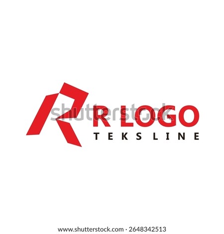 Letter R Logo Concept. Construct - Sharp- Diamond For Industry, Brand x