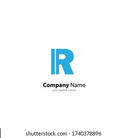 letter R logo concept on white backgrund