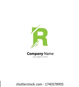 letter R logo concept on white backgrund