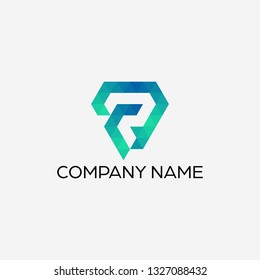Letter R logo design