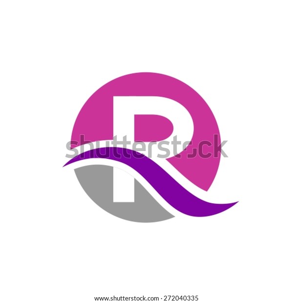 文字rのロゴデザイン のベクター画像素材 ロイヤリティフリー
