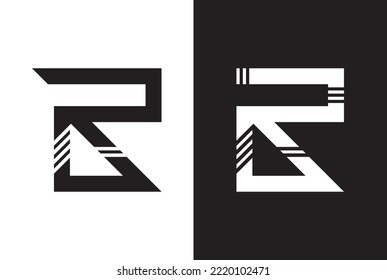 Letter r logo design. Branding identity corporate vector r icon and logo.