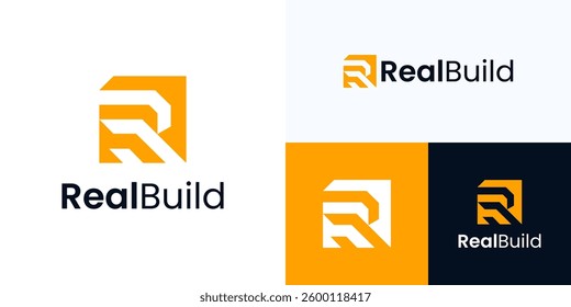 Letter R logo design for business, Initial R usable for real estate architectural, Architect house repair, Architecture construction, Architect house, Home building Logo Design, Interior furniture.