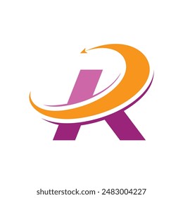 letter R logo design for company business