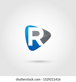 Letter R Logo Design. Creative Letter R Logo design vector template. Type Characters Logotype symbols. Vector Illustrator Eps.10 - Vector