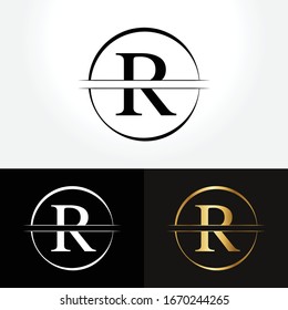 Letter R Logo Design With Creative Modern Vector Template. Creative Abstract Letter R Logo Vector