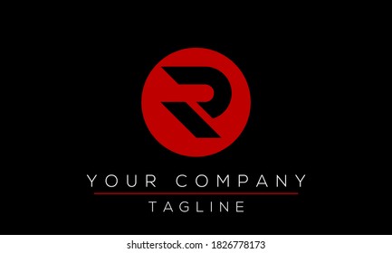 Diseño de logotipo Carta R, icono creativo moderno R
