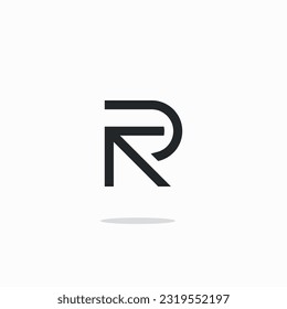 Diseño del logo de la carta. Logo de la carta inicial creativa.