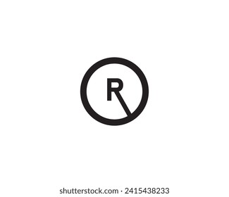 Diseño de logotipo Carta R, carta creativa R Logo