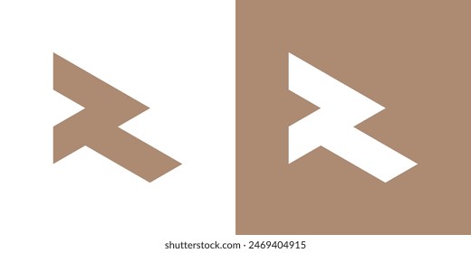 Letter R logo design with creative concept. Premium Vector