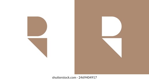 Letter R logo design with creative concept. Premium Vector
