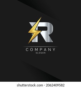 letter R logo design, Electrical Bolt Logo Vector