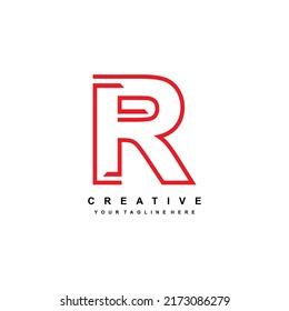 
Letter R logo design with elegant and luxurious style. Red line shape. suitable for Business Logo, Technology, company, etc. Logo Template Elements. initial letter R logo. R design